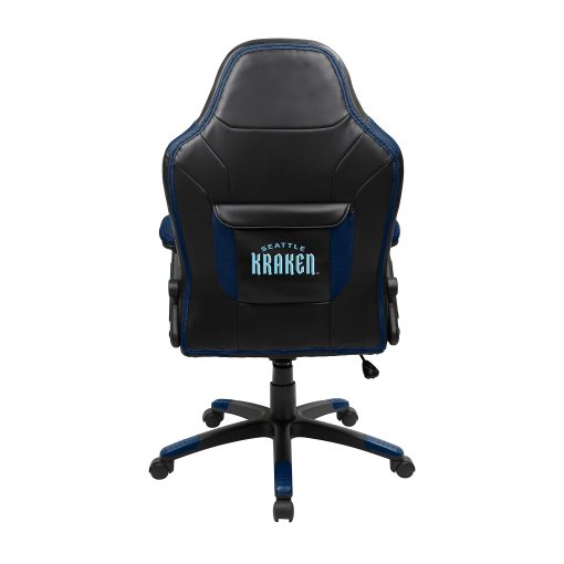Imperial NHL Faux Leather Oversized Computer Gaming Chair, Seattle Kraken - Image 2