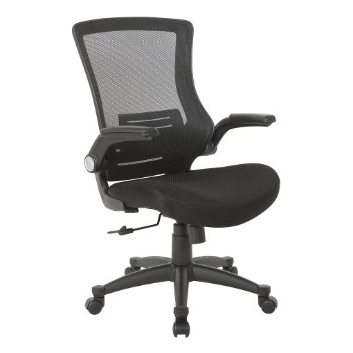 Office Star™ WorkSmart Manager Chair, Black/Silver - Image 2