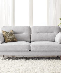 Serta® Sierra Collection Loveseat, Smoke Gray/Chestnut