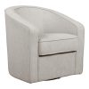 Office Star Danica Fabric Swivel Accent Chair, 31-1/4”H x 29-3/4”W x 31-1/4”D, Gray Zig-Zag