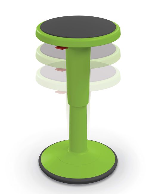 Hierarchy Height-Adjustable Grow Stool, 24"H, Green - Image 2