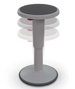 Hierarchy Height-Adjustable Grow Stool, 24″H, Gray 2