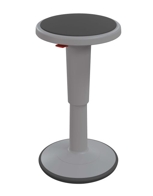 Hierarchy Height-Adjustable Grow Stool, 24"H, Gray