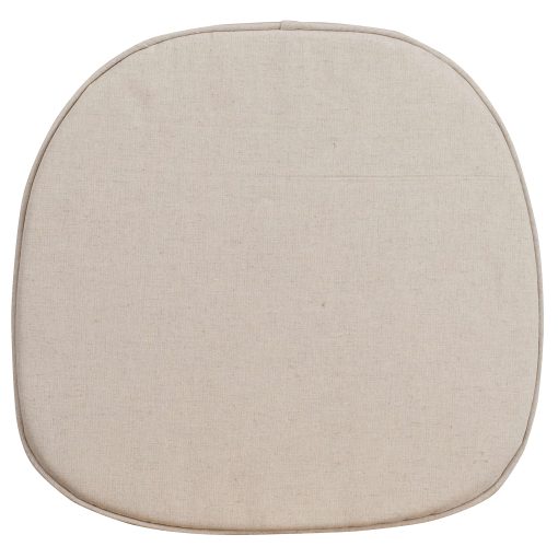 Flash Furniture Cross Back Bar Stool Cushion, 15-1/4" x 15-3/4", Burlap