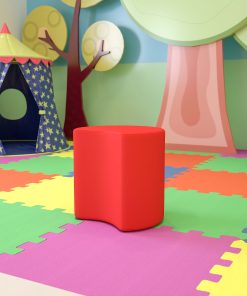 Flash Furniture Soft Seating Collaborative Moon Chair, Red