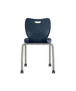 HON SmartLink 4-Leg Plastic Stackable Chairs, Regatta/Platinum, Set Of 4 Chairs 2