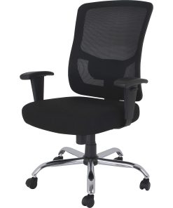 Lorell® Big & Tall Ergonomic Mesh Mid-Back Task Chair, Black 2