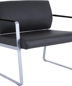 Lorell® Healthcare Seating Bariatric Guest Chair, Black