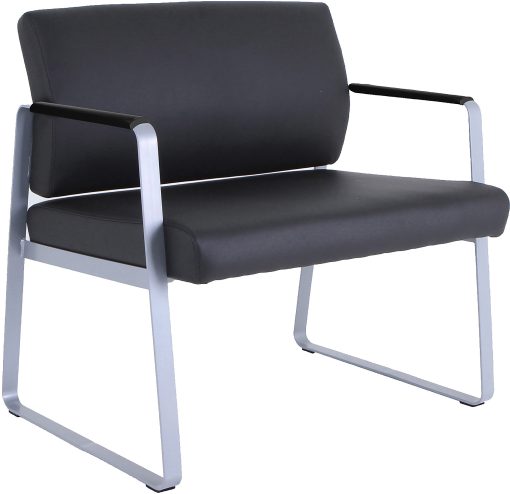 Lorell® Healthcare Seating Bariatric Guest Chair, Black