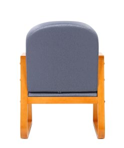 Boss Office Products Reception Room Chair, Mahogany/Gray 2