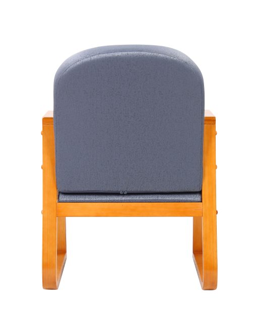 Boss Office Products Reception Room Chair, Mahogany/Gray - Image 2