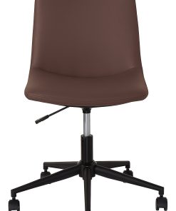 Realspace® Praxley Faux Leather Low-Back Task Office Chair, Brown, BIFMA Compliant 2