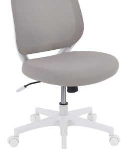 Realspace® Adley Mesh/Fabric Low-Back Task Chair, Gray/White, BIFMA Compliant 2
