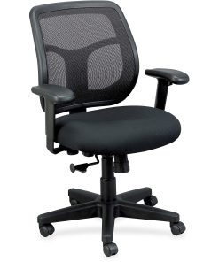 Raynor® Eurotech Apollo Mesh/Fabric Synchro Tilt Task Chair, Black 2