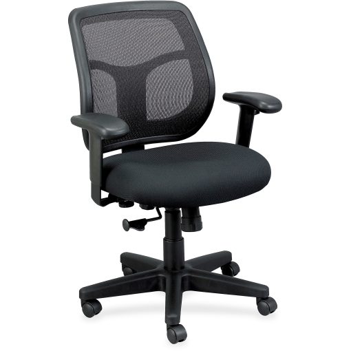 Raynor® Eurotech Apollo Mesh/Fabric Synchro Tilt Task Chair, Black - Image 2