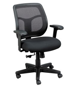 Raynor® Eurotech Apollo Mesh/Fabric Synchro Tilt Task Chair, Black