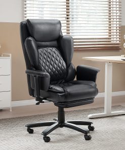 Bestier Ergonomic Faux Leather High-Back Executive Office Chair, Black 2