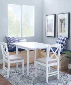 Linon Manning Cotton 5-Piece Cushion Set, Navy 2