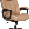 Thomasville® Danvers Ergonomic High-Back Faux Leather Big & Tall Executive Office Chair, Tan