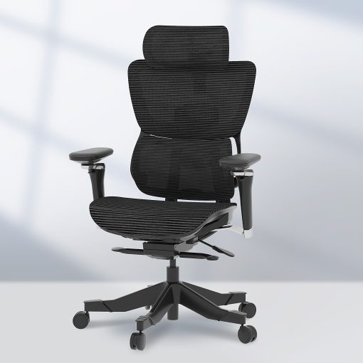 FlexiSpot C7 MAX Ergonomic Mesh Office Chair, Foam Seat in Black color - Image 2