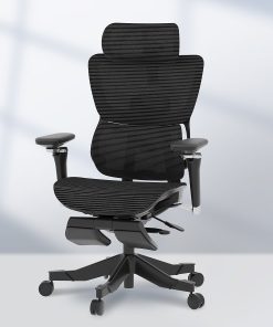 FlexiSpot C7 MAX Ergonomic Mesh Office Chair with Footrest. Black 2