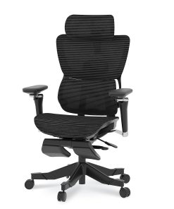 FlexiSpot C7 MAX Ergonomic Mesh Office Chair with Footrest. Black