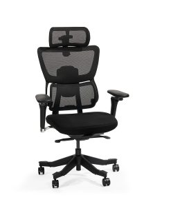 FlexiSpot C7 MAX,Ergonomic Mesh High-Back Office Chair, Foam Seat in Black,