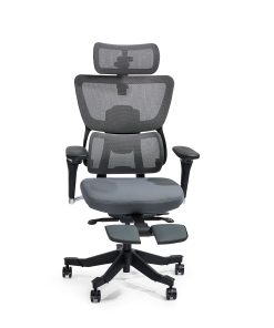 FlexiSpot C7 MAX Ergonomic Foam Seat Office Chair with Footrest, Gray 2