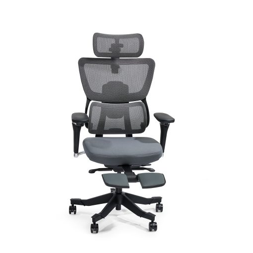 FlexiSpot C7 MAX Ergonomic Foam Seat Office Chair with Footrest, Gray - Image 2