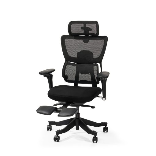 Flexispot C7 MAX Ergonomic Chair Foam & Mesh With Footrest, Black color