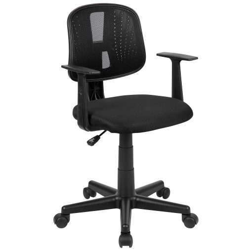 Flash Furniture Flash Fundamentals Mesh Low/Mid-Back Task Chair, Black - Image 2