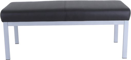 Lorell® Healthcare Seating Guest Bench, Black - Image 2