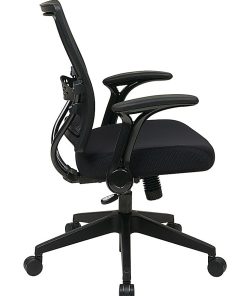 Office Star™ Space Seating 67 Series Ergonomic Air Grid Mid-Back Chair, Black 2