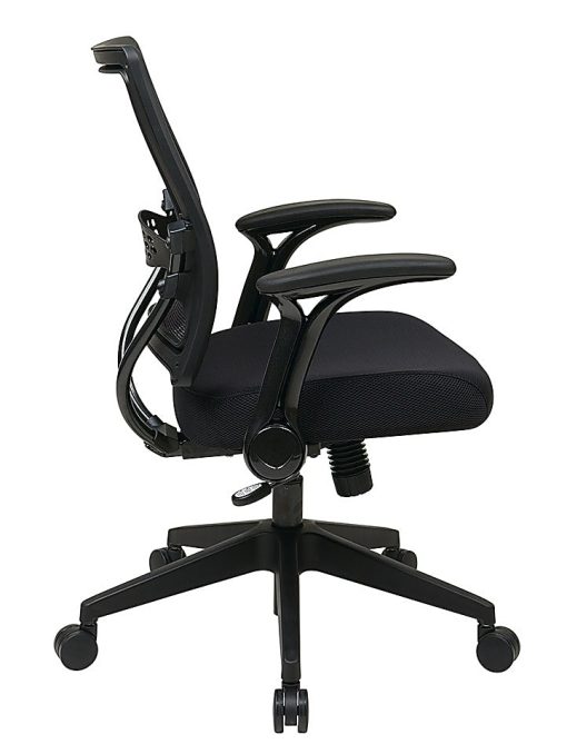 Office Star™ Space Seating 67 Series Ergonomic Air Grid Mid-Back Chair, Black - Image 2