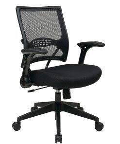 Office Star™ Space Seating 67 Series Ergonomic Air Grid Mid-Back Chair, Black