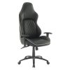 Zuo® Modern Lider Plus Armless Low-Back Office Chair, Black/Chrome 4