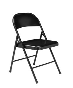 National Public Seating Commercialine 900 Series Steel Folding Chairs, Black, Set Of 4 Chairs 2