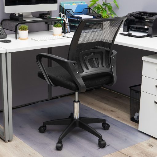 Mind Reader Ergonomic Mesh Mid-Back Swivel Executive Office Chair, Black - Image 2