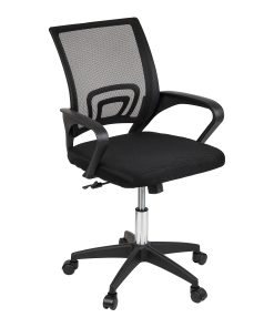 Mind Reader Ergonomic Mesh Mid-Back Swivel Executive Office Chair, Black