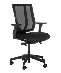VARI Ergonomic Nylon High-Back Task Chair, Black