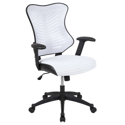 Flash Furniture Ergonomic Mesh High-Back Executive Office Chair, White - Image 2