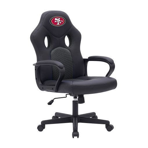 Imperial NFL Vision Faux Leather/Mesh High-Back Computer Gaming Chair, San Francisco 49ers