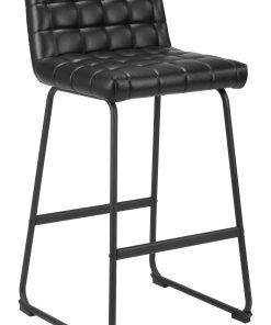 Zuo Pago Faux Leather Bar Stools With Backs, Brown, Set Of 2 Stools 2