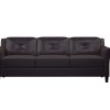 Lifestyle Solutions Hanson Faux Leather Sofa, Java