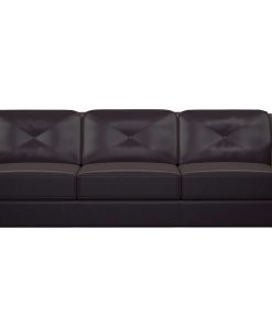 Lifestyle Solutions Hanson Faux Leather Sofa, Java