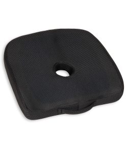Mind Reader Ergonomic Gel Seat Cushion, 3-1/4"H x 14-1/2"W x 17-1/2"D, Black