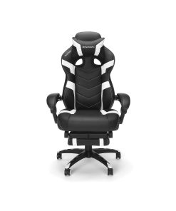 RESPAWN 110 Pro Gaming Chair, With Footrest & Headrest Pillow, White, RSP110V2WHT