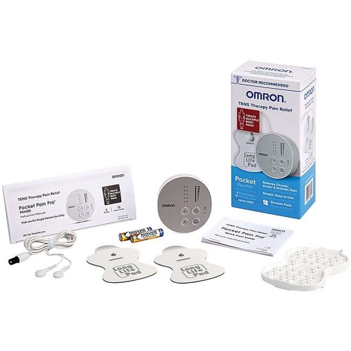 Omron Pocket Pain Pro TENS Unit - Arm, Shoulders, Lower Back, Leg, Foot Transcutaneous Electrical Nerve Stimulation (TENS) Massager - Gray, White - Image 2