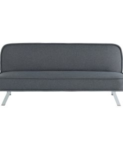 Lifestyle Solutions Turlock Convertible Futon, 66.1"W x 33.1"D x 29"H, Charcoal