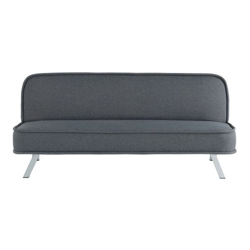 Lifestyle Solutions Turlock Convertible Futon, 66.1"W x 33.1"D x 29"H, Charcoal